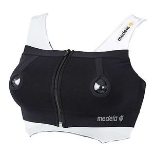 Medela hands free pumping bra in black medium size